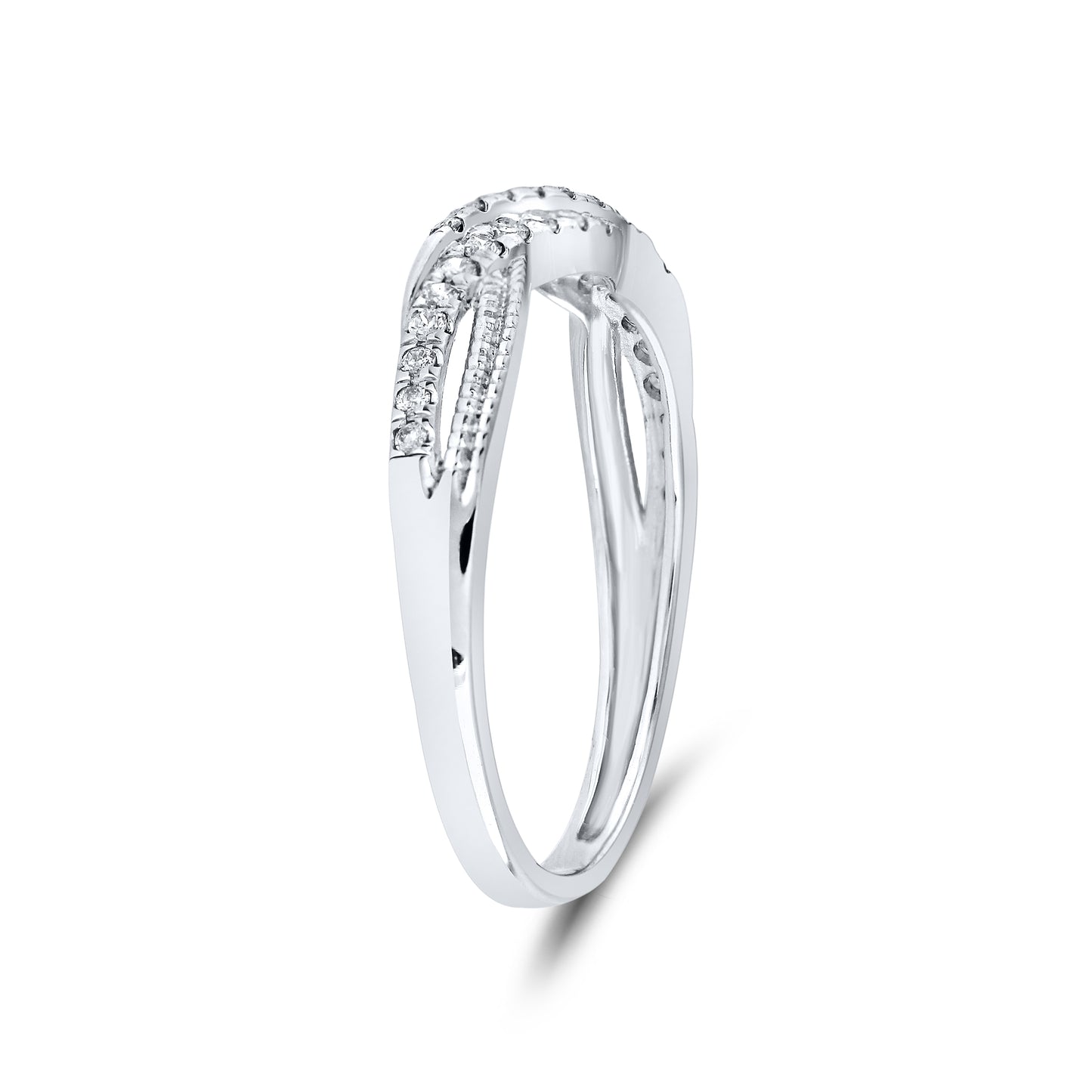 10kt White Gold 0.20 CTW Natural Diamond Ladies Band