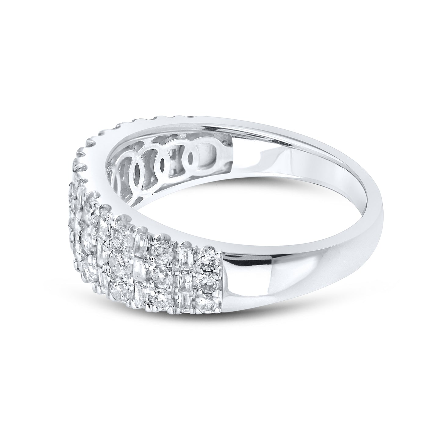 14kt White Gold 1 CTW Natural Diamond Band
