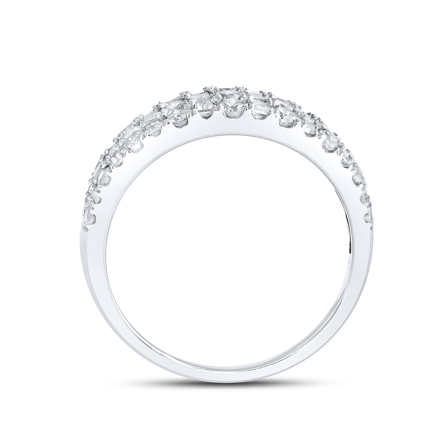 14kt White Gold 1 CTW Natural Diamond Band