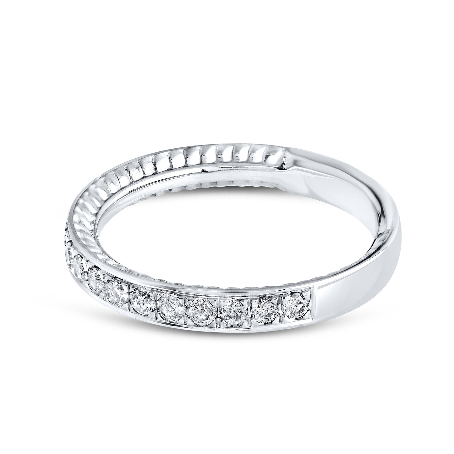 10kt White Gold 0.40 CTW Natural Diamond Band
