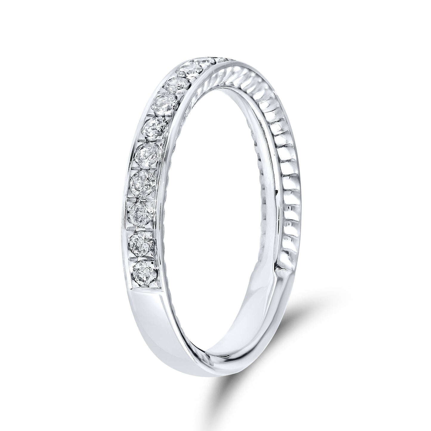 10kt White Gold 0.40 CTW Natural Diamond Band