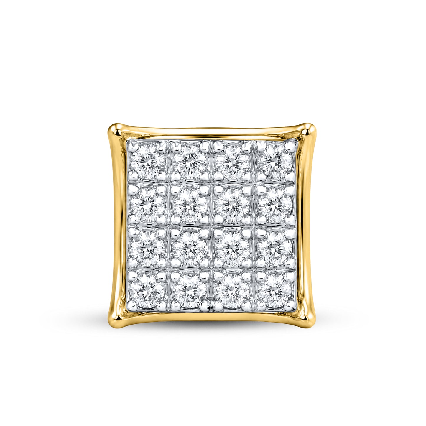 10kt Yellow Gold 1 CTW Natural Diamond Earrings