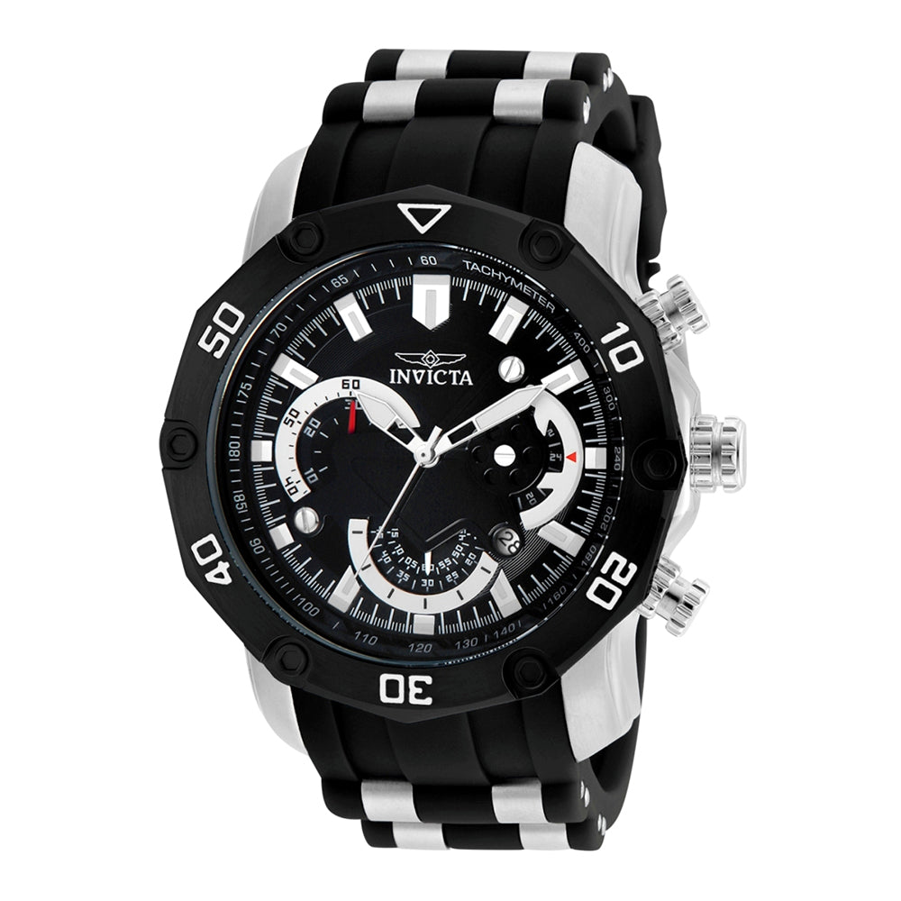 Invicta Men's 22797 Pro Diver Quartz 3 Hand Black Dial Watch