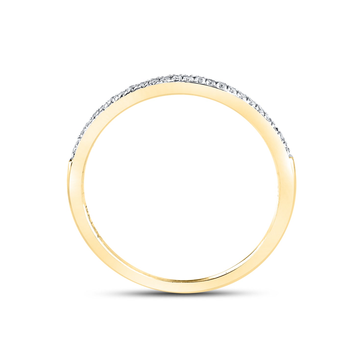 10kt Yellow Gold 0.08 CTW Natural Diamond Band