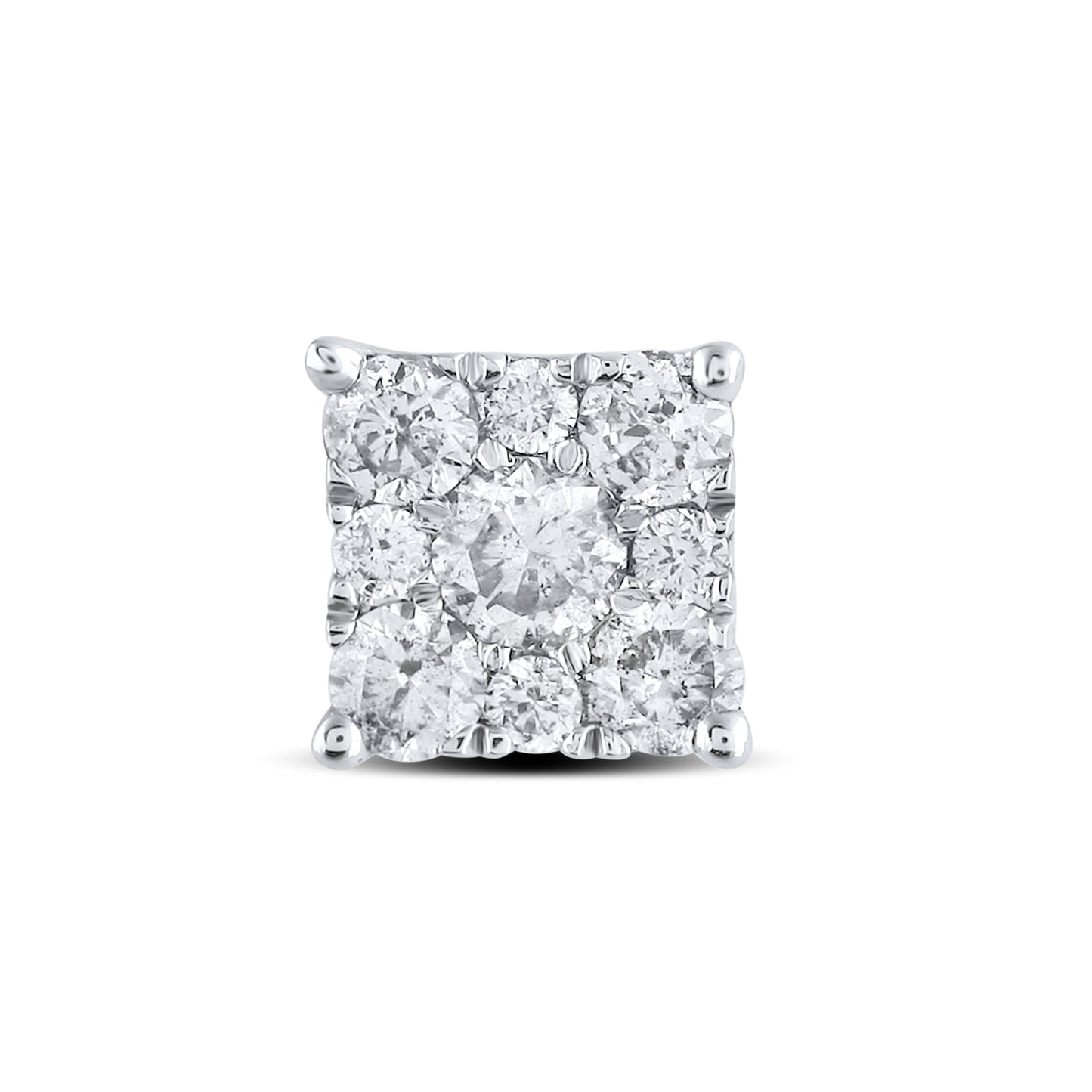 10kt White Gold 0.50 CTW Natural Diamond Earrings