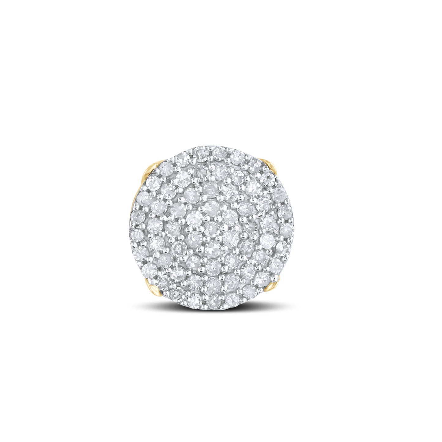 10kt Yellow Gold 0.50 CTW Natural Diamond Earrings