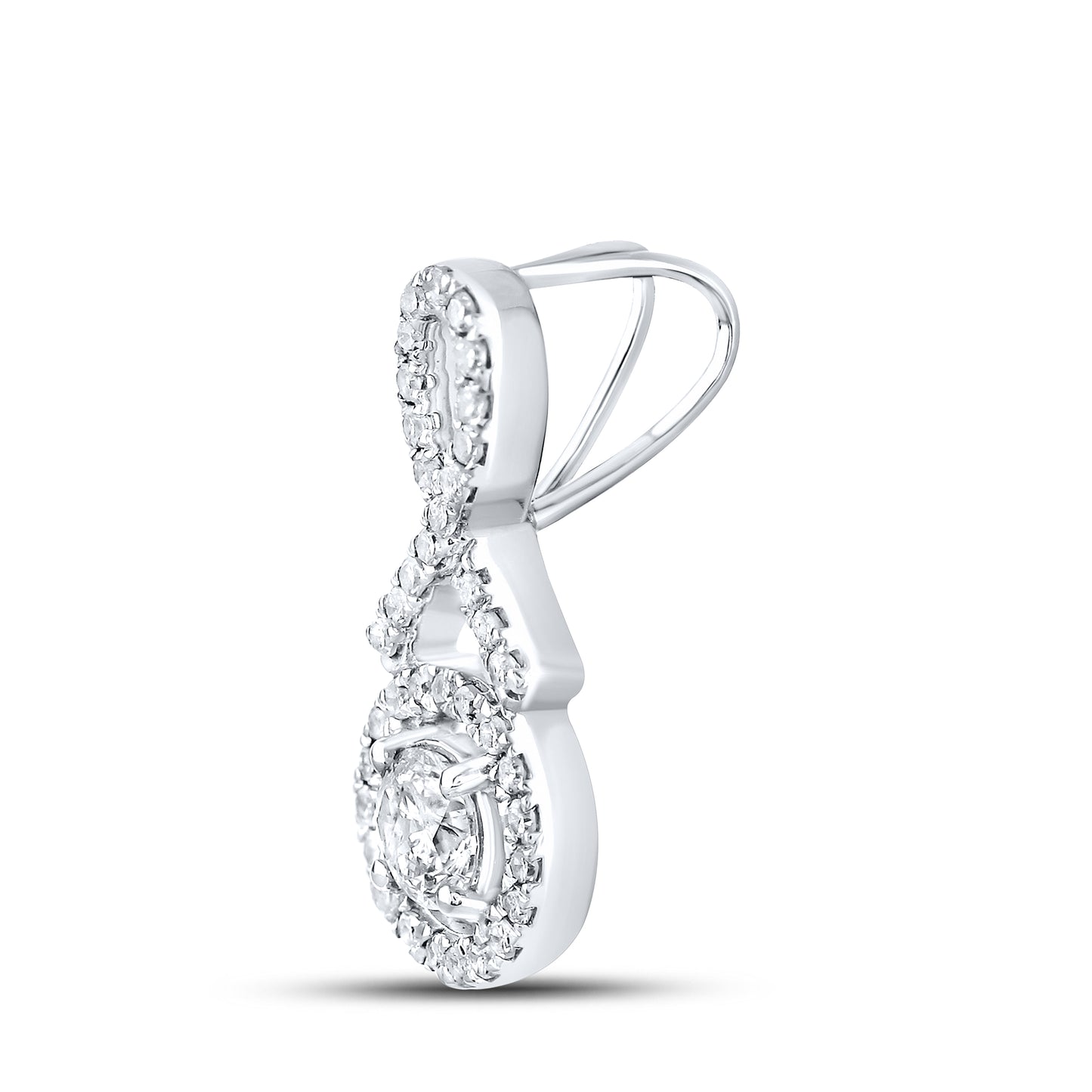 10kt White Gold 0.40 CTW Diamond Pendant
