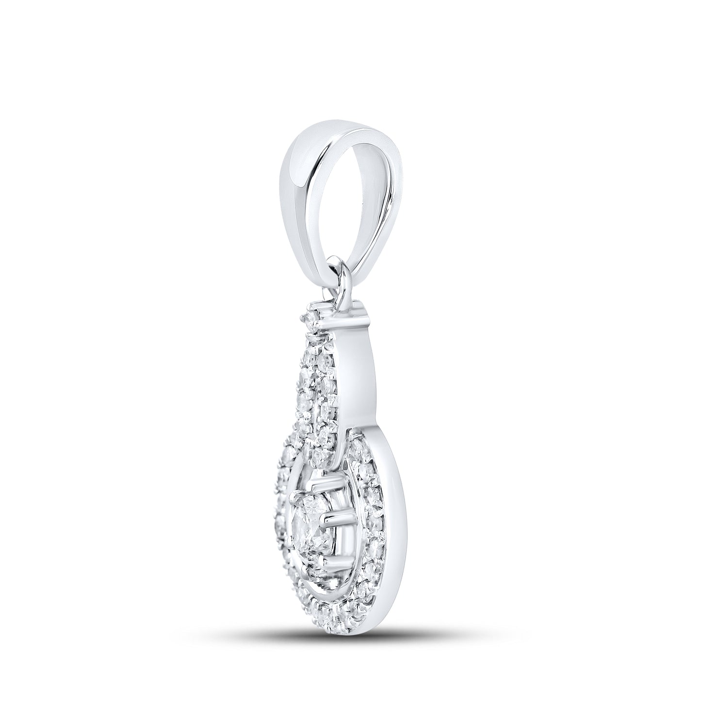 10kt White Gold 0.45 CTW Diamond Pendant
