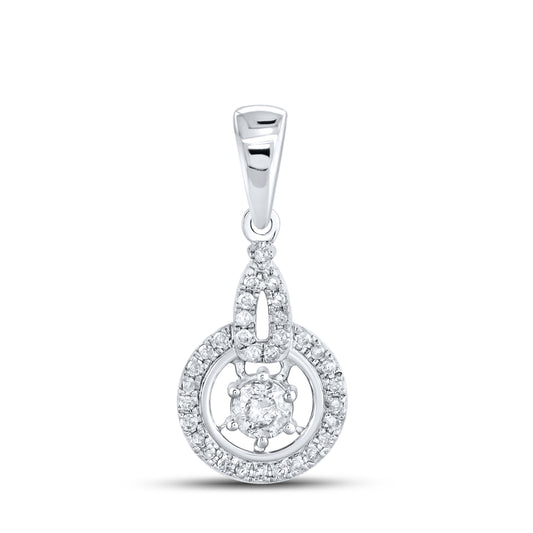 10kt White Gold 0.45 CTW Diamond Pendant