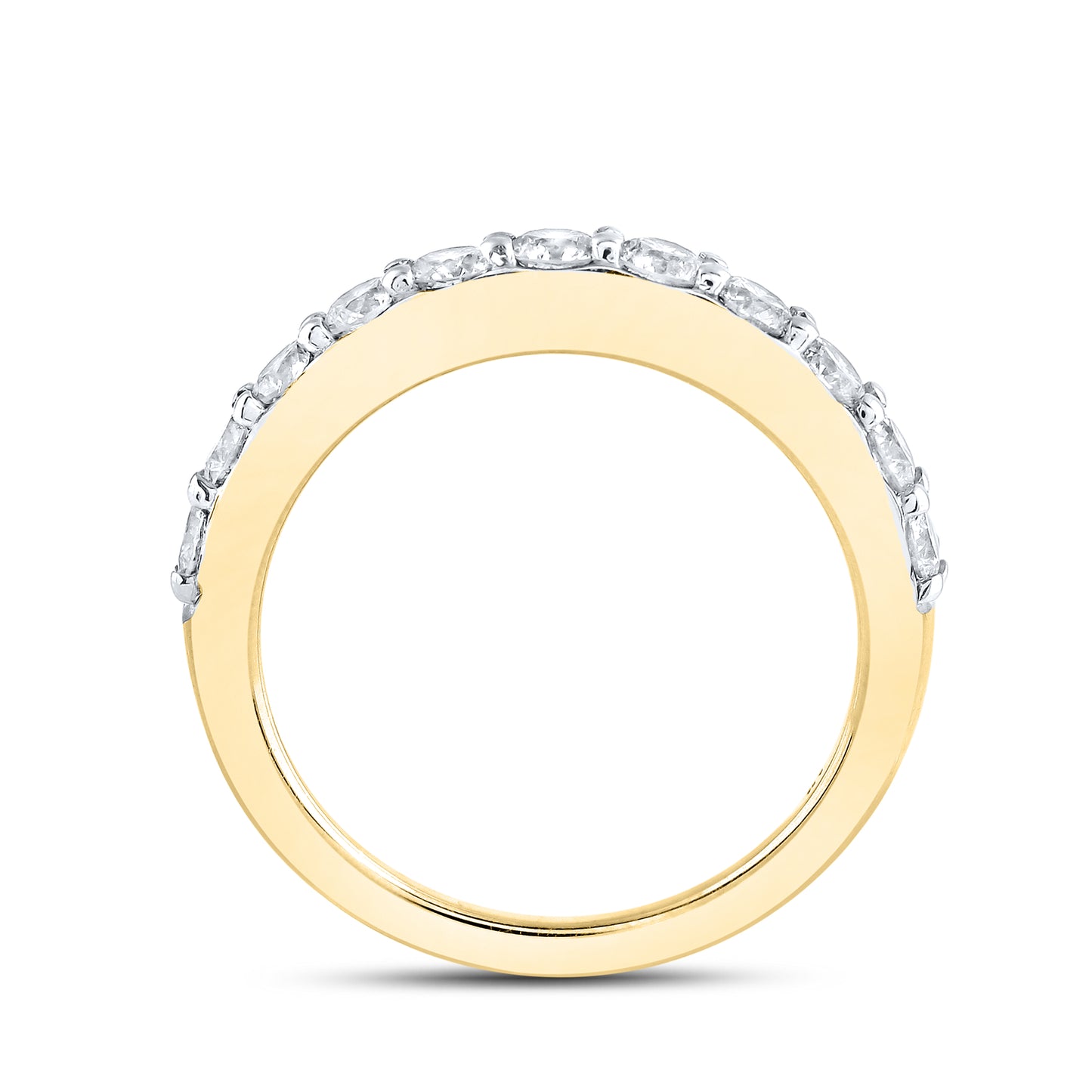 14kt Yellow Gold 1 CTW Natural Diamond Band