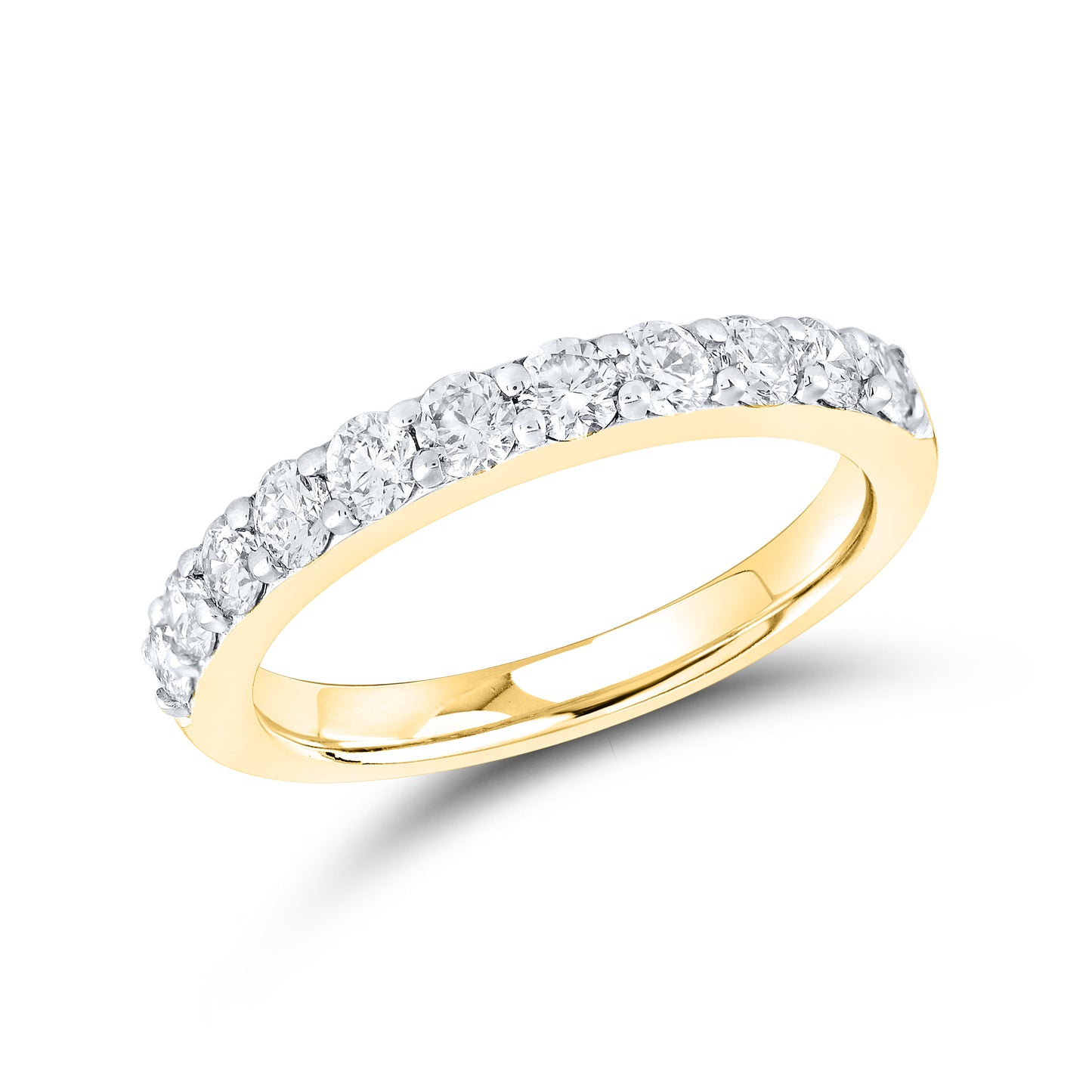 14kt Yellow Gold 1 CTW Natural Diamond Band