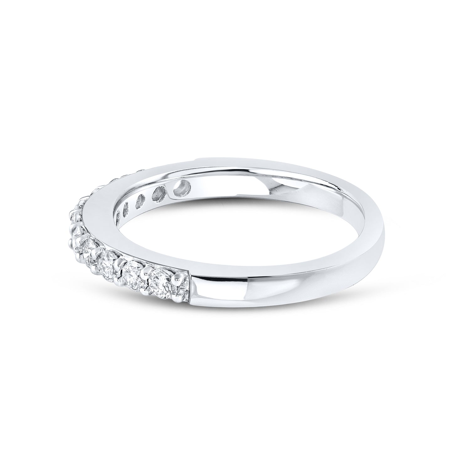 14kt White Gold 0.50 CTW Natural Diamond Band