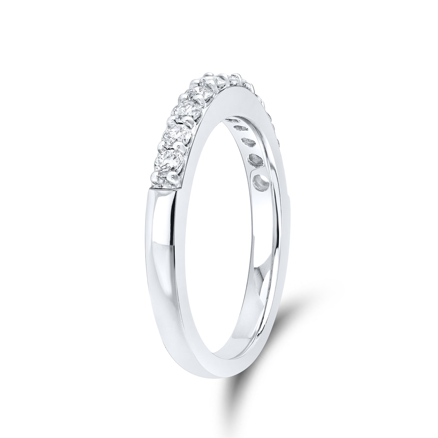 14kt White Gold 0.50 CTW Natural Diamond Band