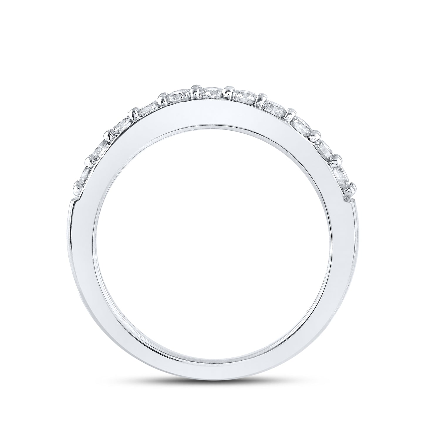 14kt White Gold 0.50 CTW Natural Diamond Band