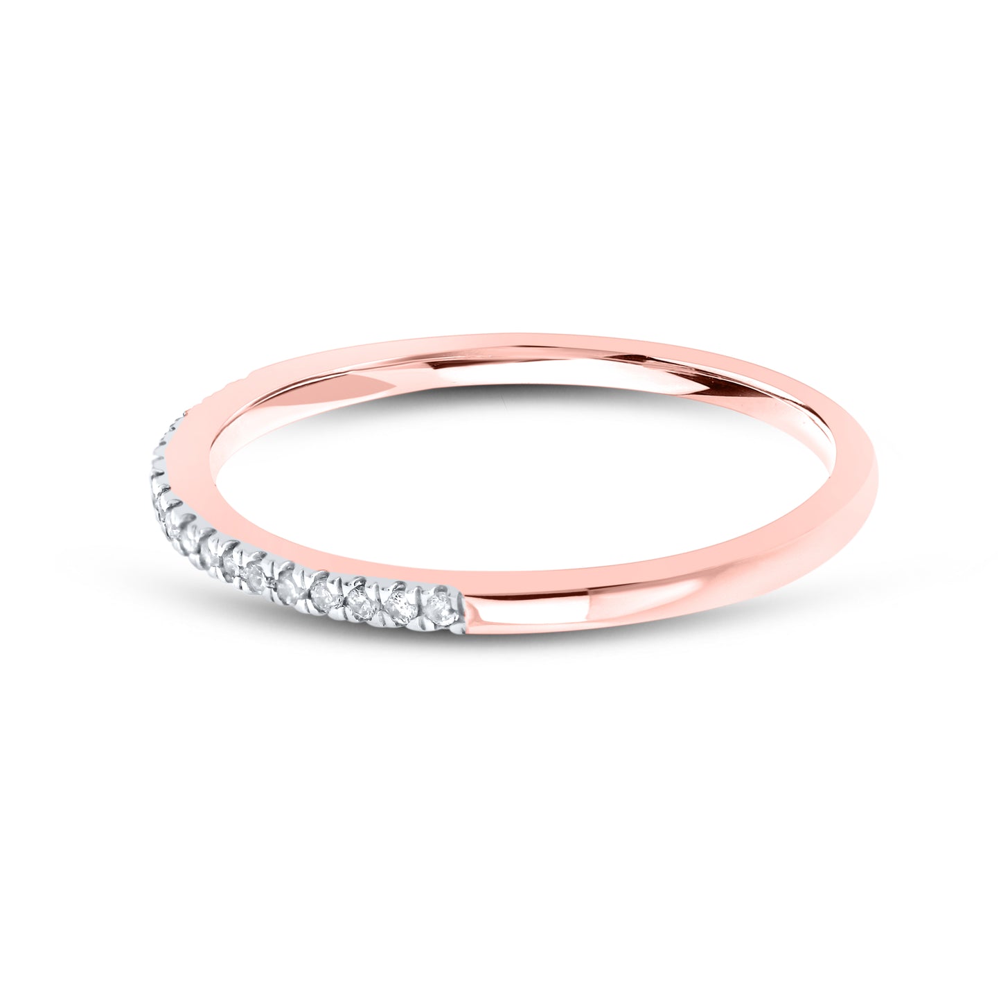 10kt Rose Gold 0.11 CTW Diamond Band