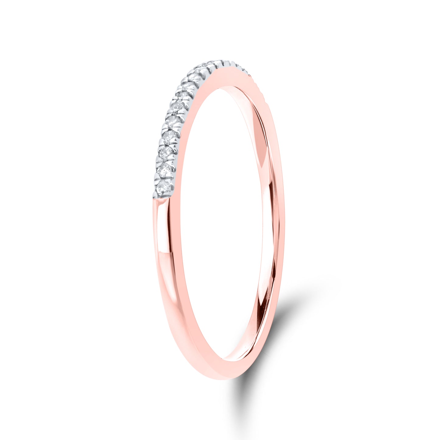 10kt Rose Gold 0.11 CTW Diamond Band