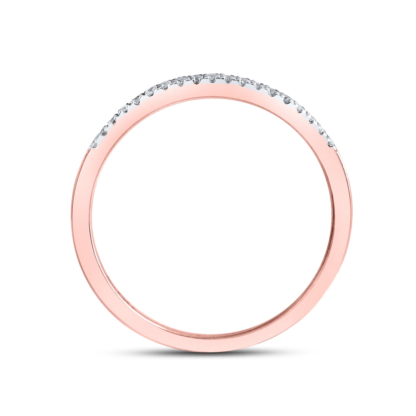 10kt Rose Gold 0.11 CTW Diamond Band