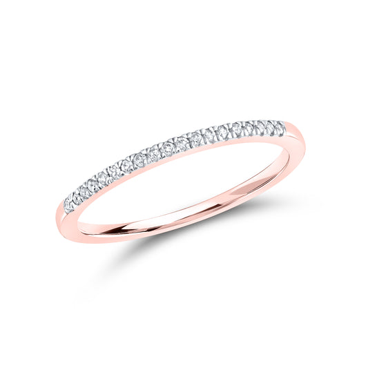 10kt Rose Gold 0.11 CTW Diamond Band