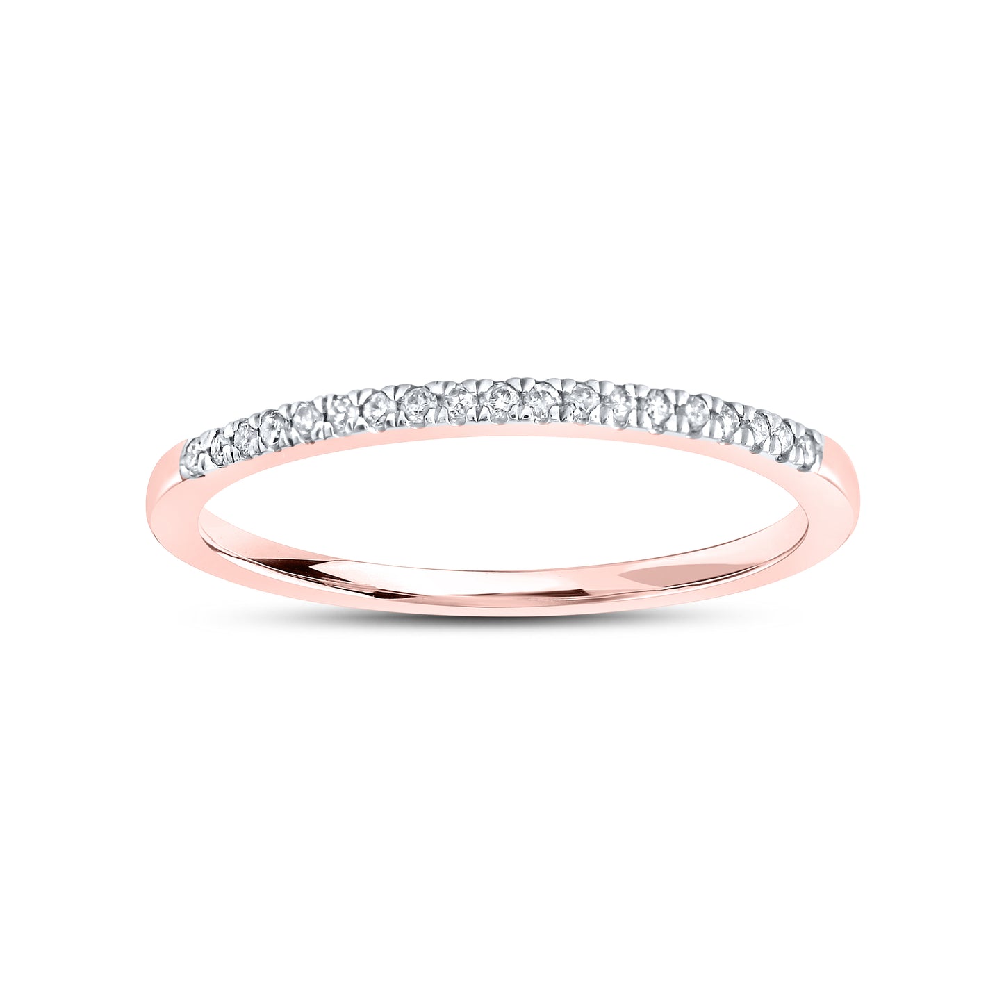 10kt Rose Gold 0.11 CTW Diamond Band