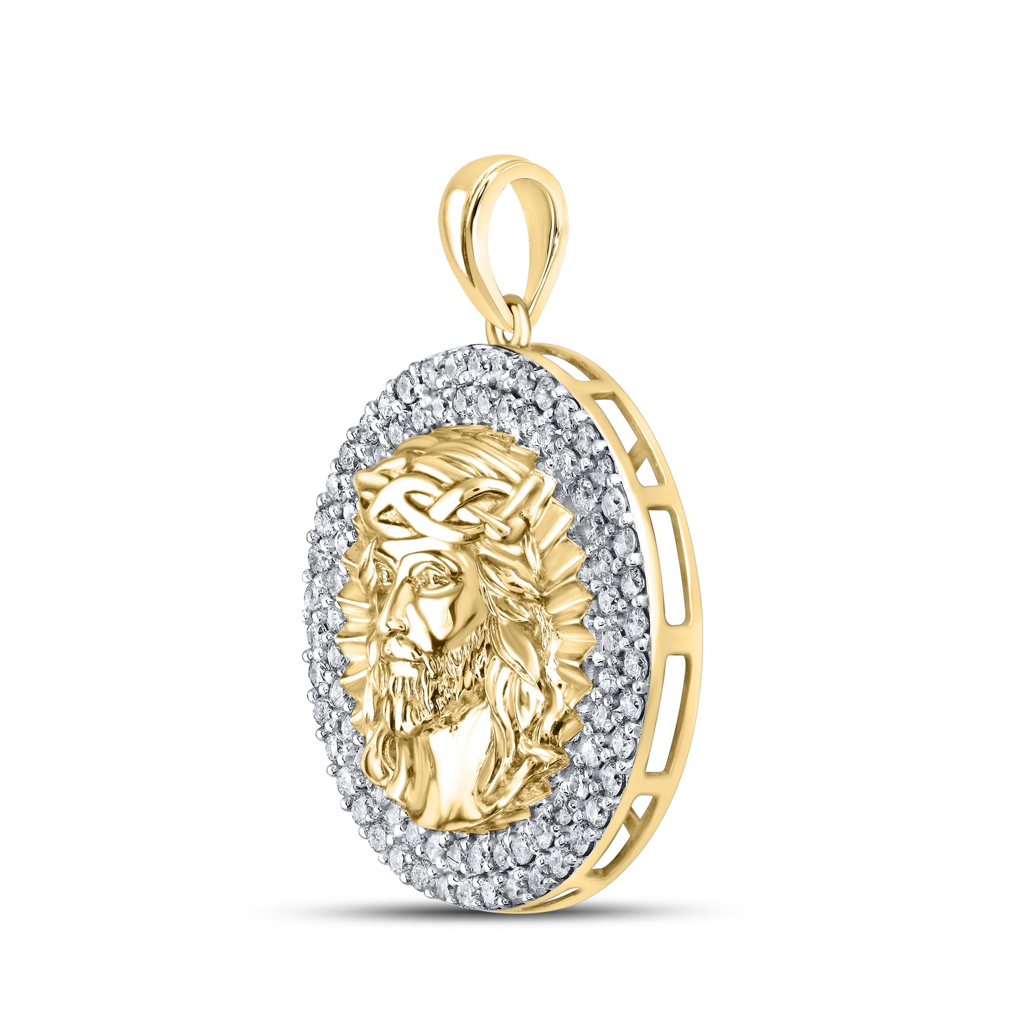 10kt Yellow Gold 1 CTW Diamond Charm