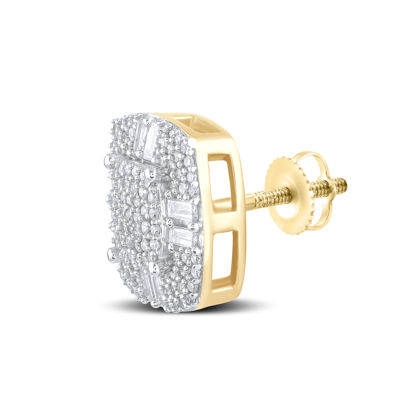 10kt Yellow Gold 1.08 CTW Natural Diamond Earrings