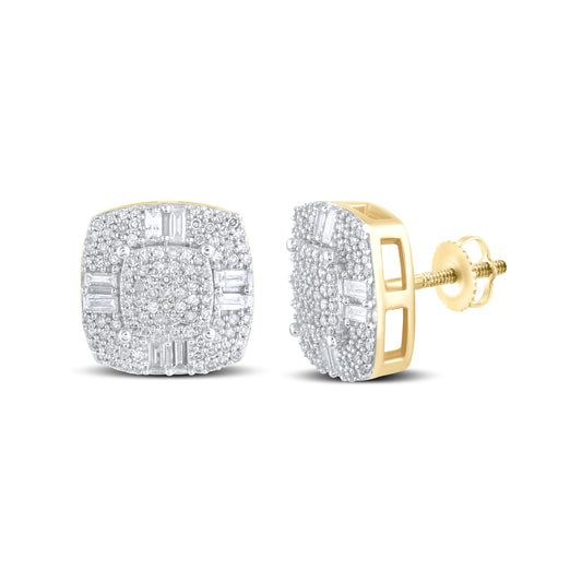 10kt Yellow Gold 1.08 CTW Natural Diamond Earrings