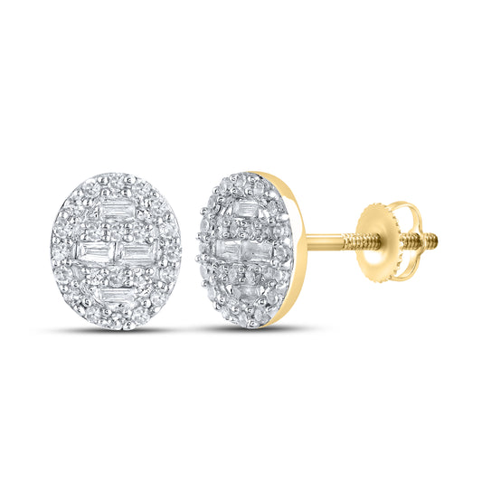 10kt Yellow Gold 0.25 CTW Natural Diamond Earrings
