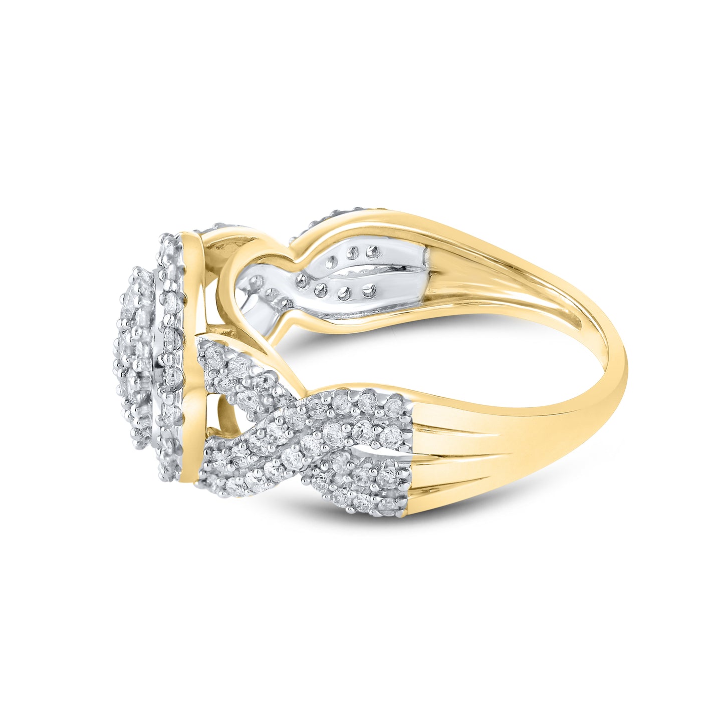 14kt Yellow Gold 1 CTW Natural Diamond Ring