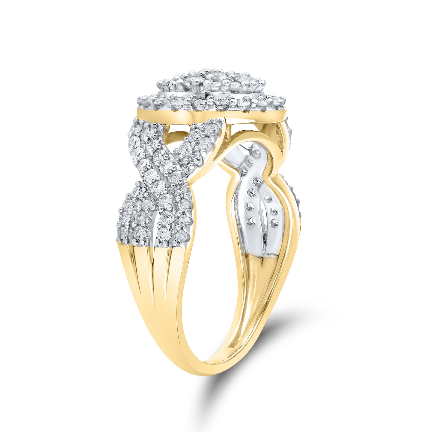 14kt Yellow Gold 1 CTW Natural Diamond Ring