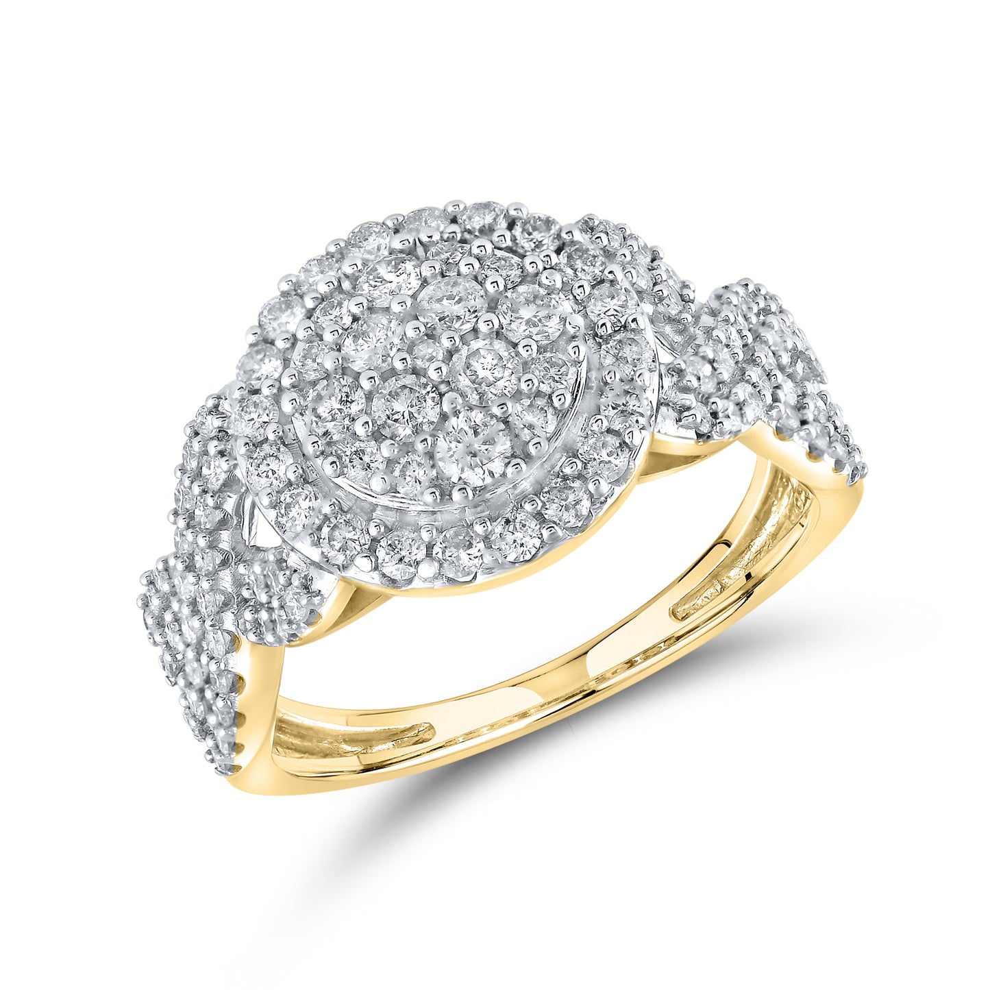 14kt Yellow Gold 1 CTW Natural Diamond Ring
