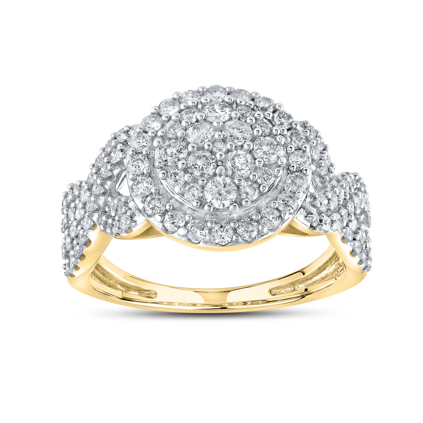 14kt Yellow Gold 1 CTW Natural Diamond Ring