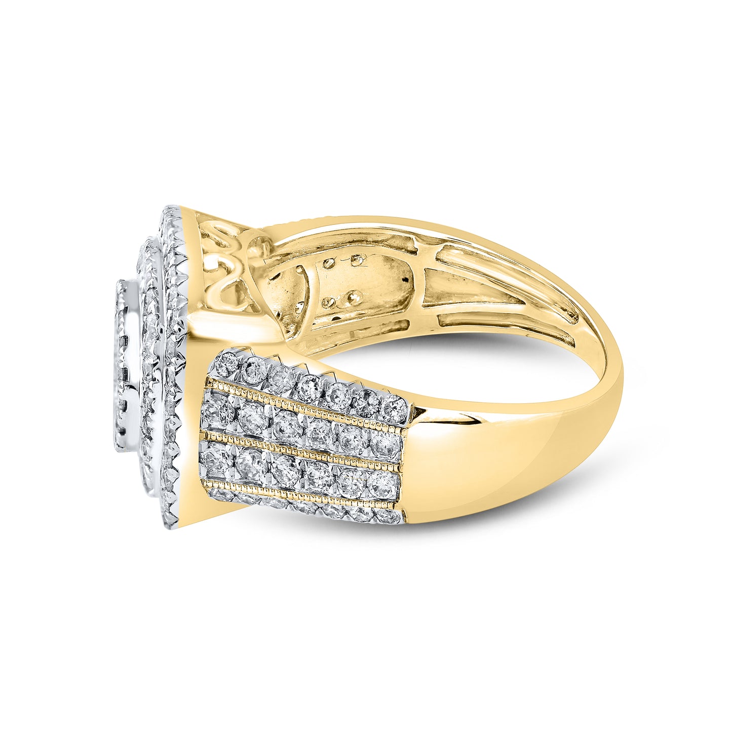10kt Yellow Gold 1.50 CTW Natural Diamond Ring