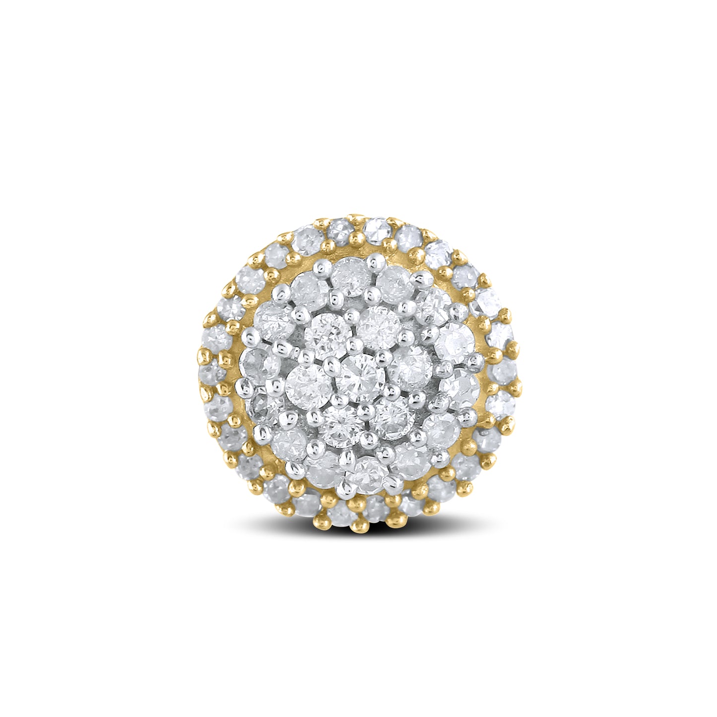 10kt Yellow Gold 0.50 CTW Natural Diamond Earrings