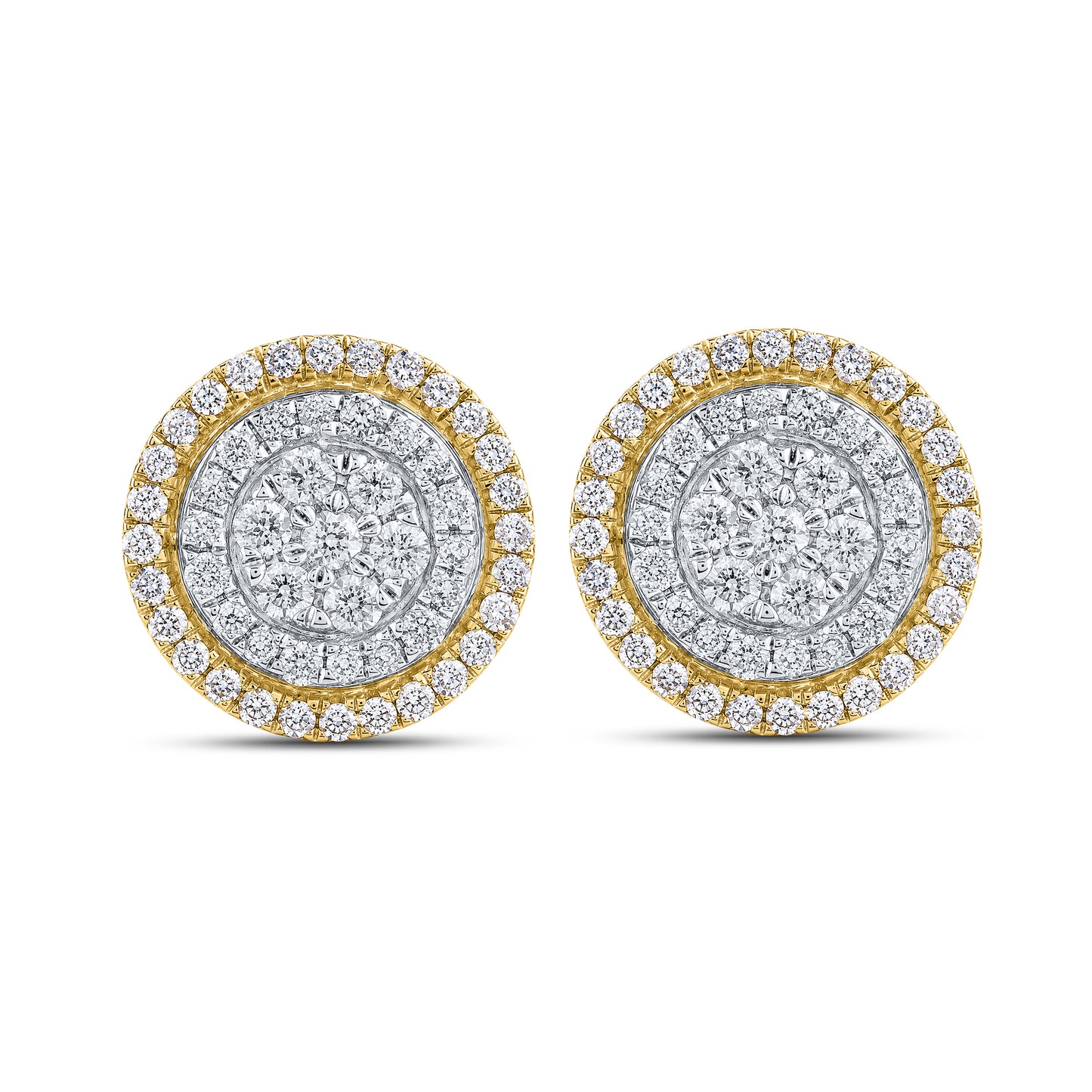 10kt Yellow Gold 1.02 CTW Natural Diamond Earrings