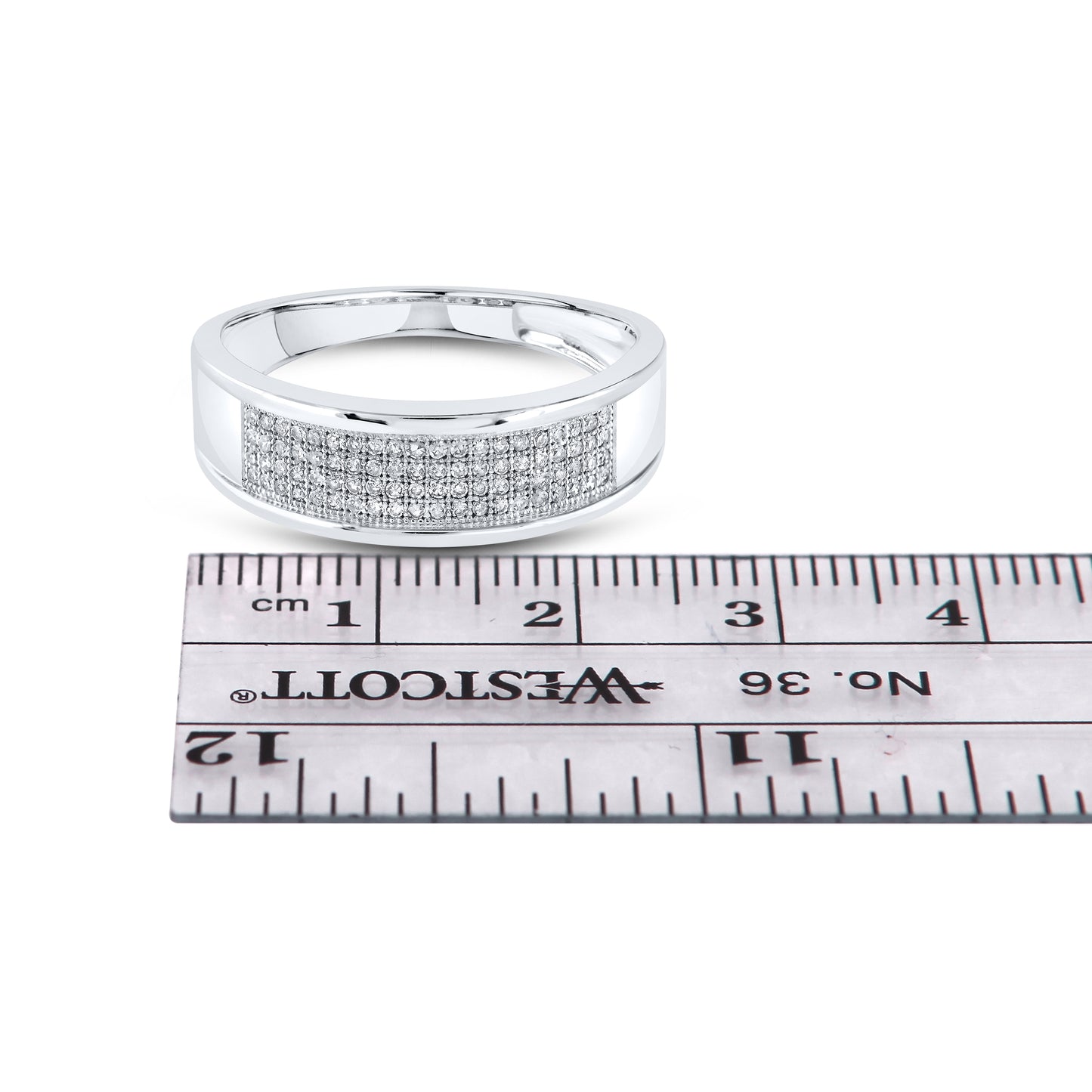 10kt White Gold 0.25 CTW Men’s Diamond Ring