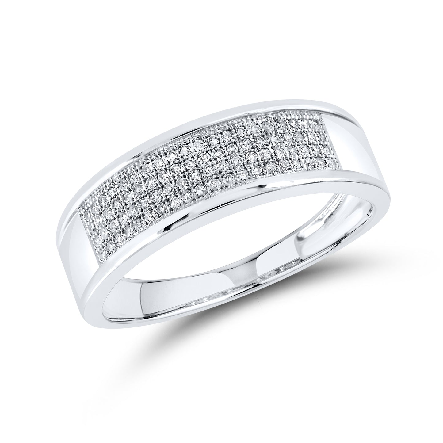 10kt White Gold 0.25 CTW Men’s Diamond Ring