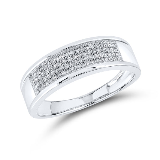 10kt White Gold 0.25 CTW Men’s Diamond Ring