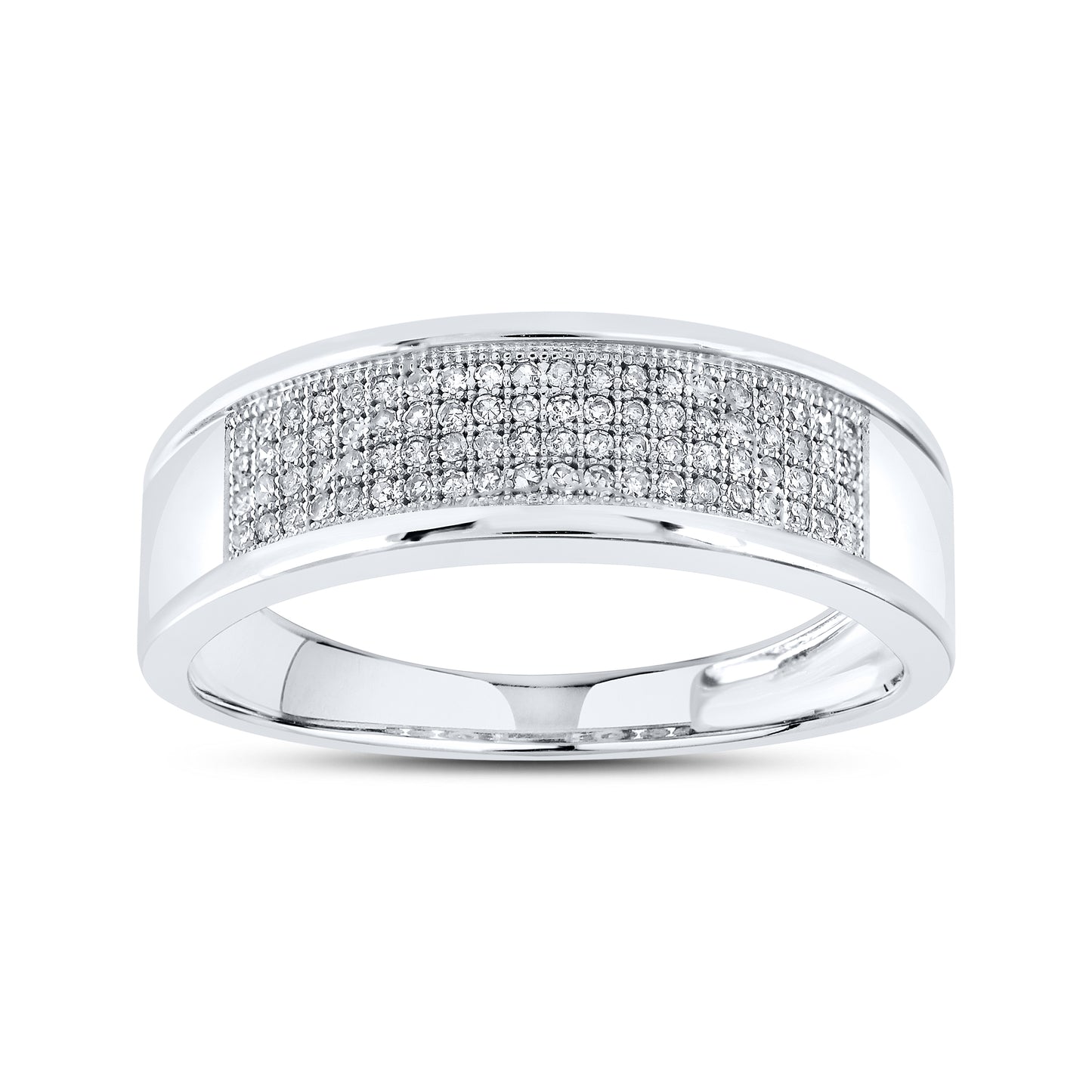 10kt White Gold 0.25 CTW Men’s Diamond Ring