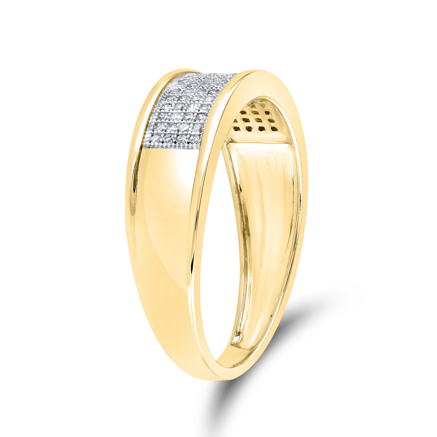 10kt Yellow Gold 0.25ctw Men’s Diamond Ring