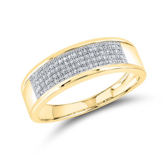 10kt Yellow Gold 0.25ctw Men’s Diamond Ring
