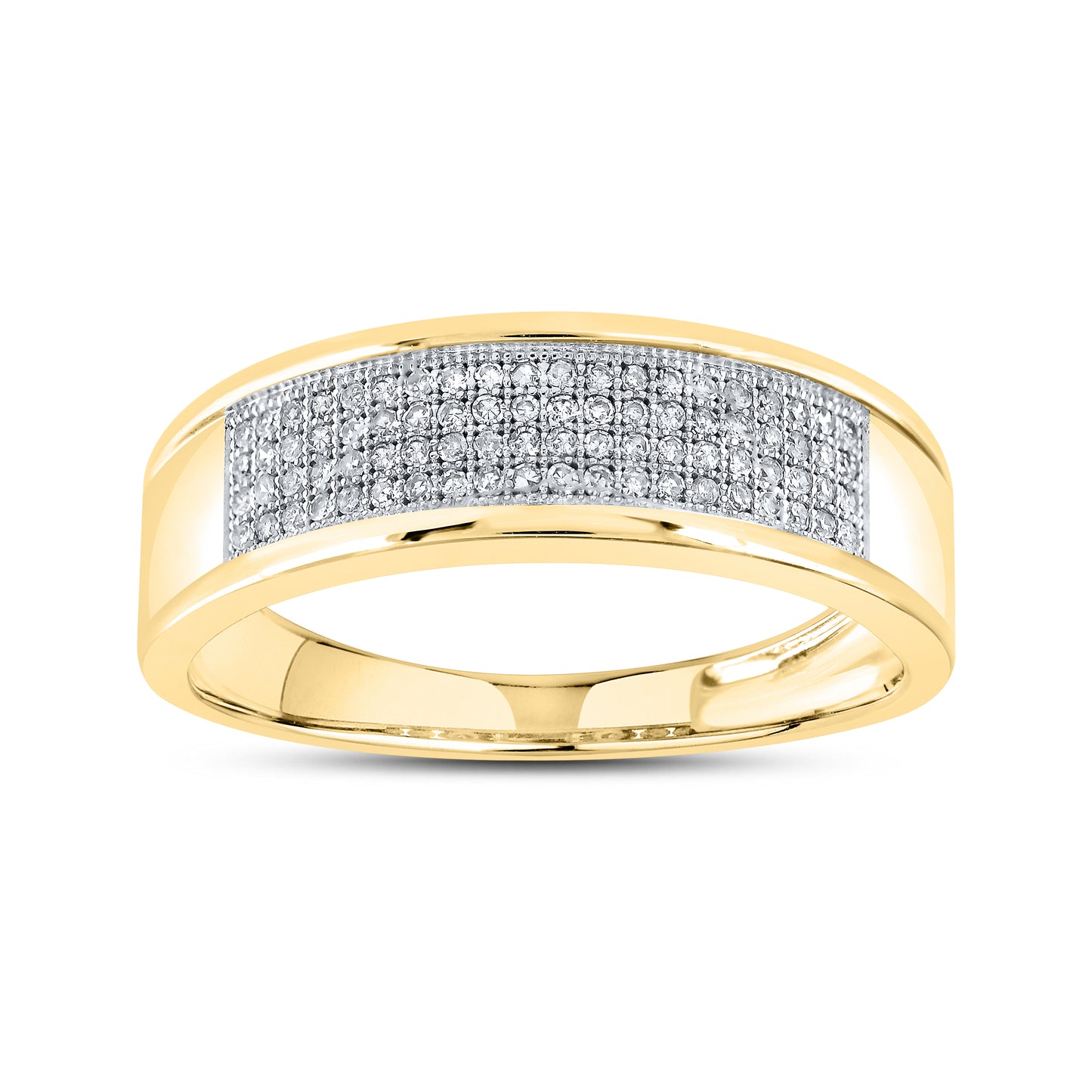 10kt Yellow Gold 0.25ctw Men’s Diamond Ring