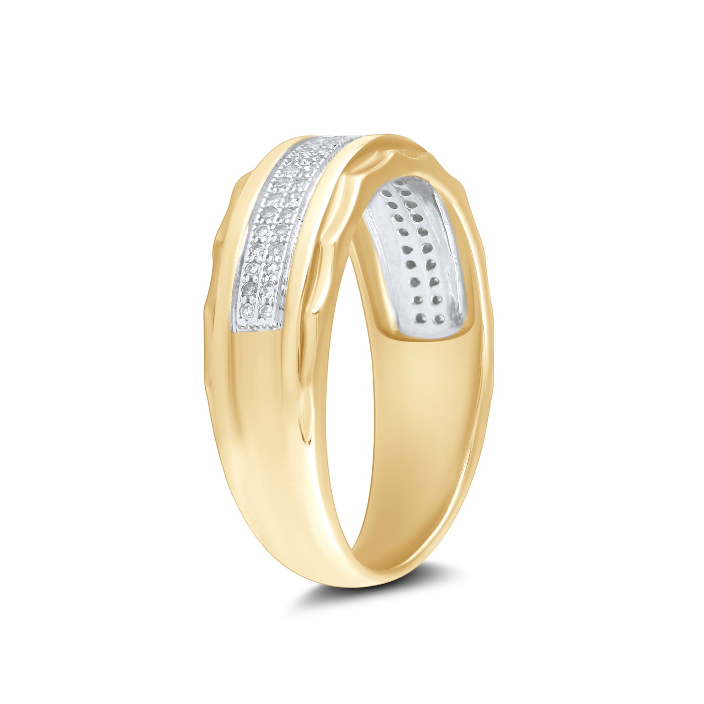10kt Yellow Gold 0.20 CTW Men’s Diamond Ring