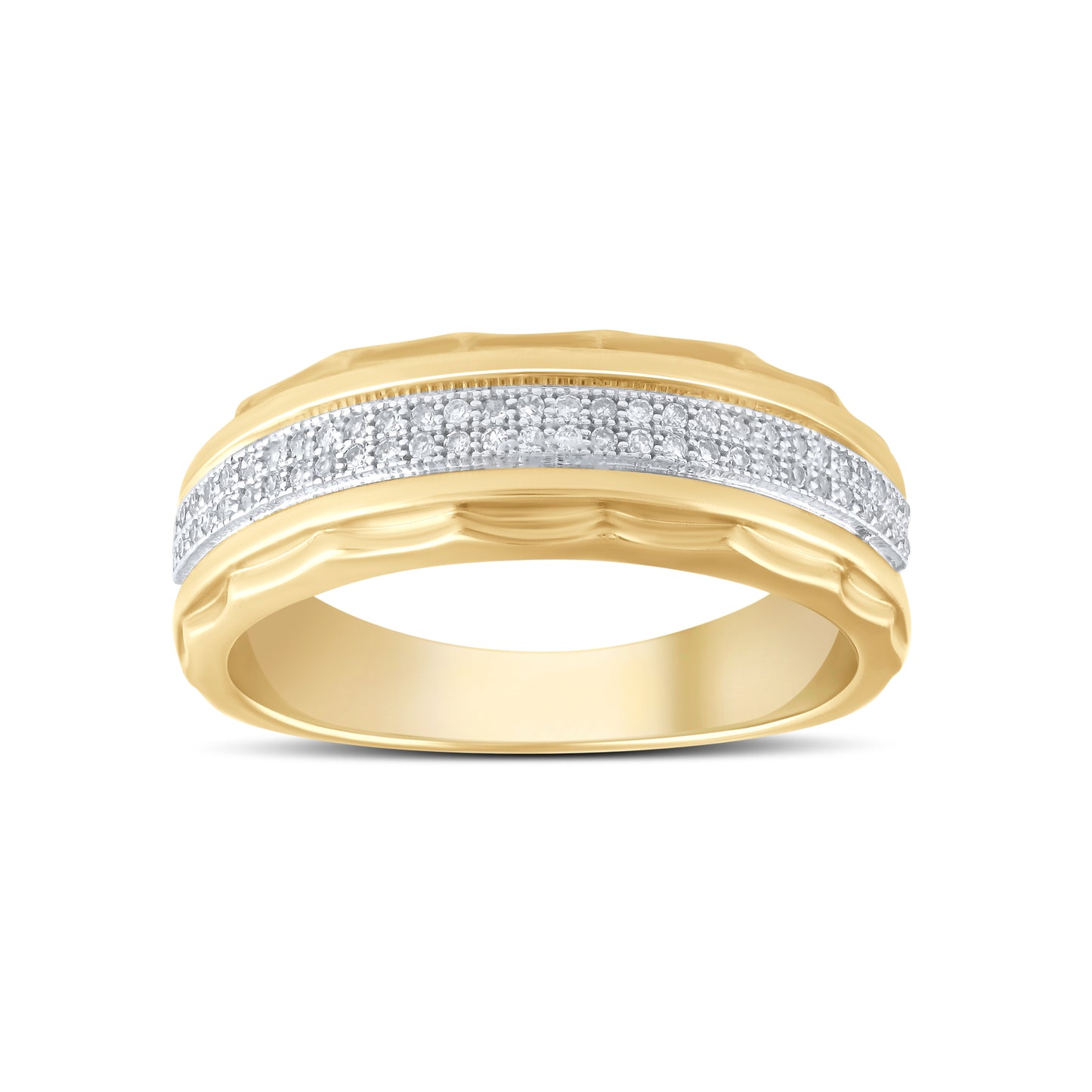 10kt Yellow Gold 0.20 CTW Men’s Diamond Ring