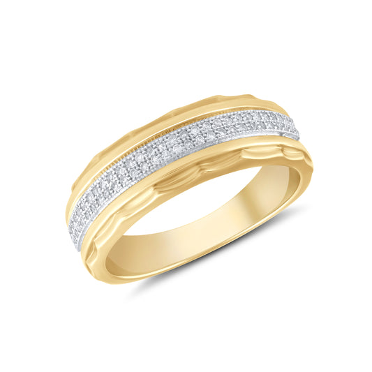 10kt Yellow Gold 0.20 CTW Men’s Diamond Ring
