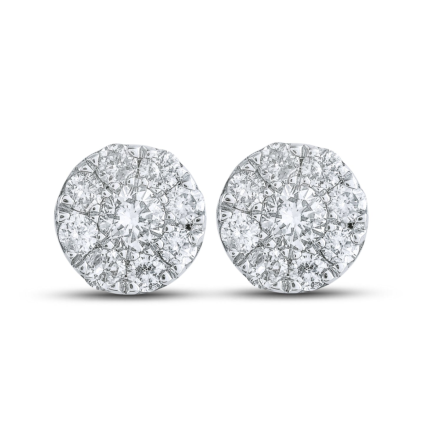 10kt Yellow Gold 0.75 CTW Natural Diamond Earrings