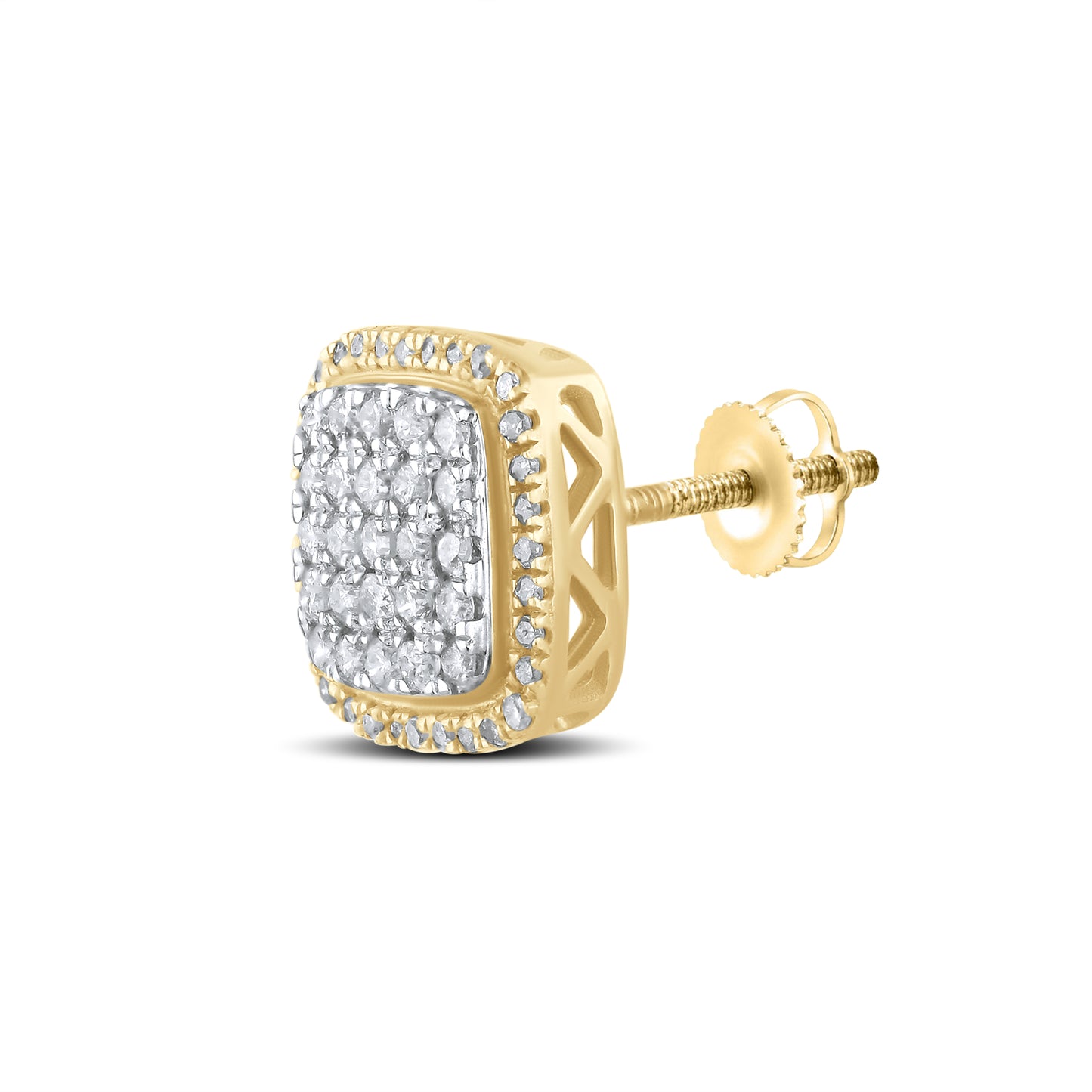 10kt Yellow Gold 0.78 CTW Natural Diamond Earrings