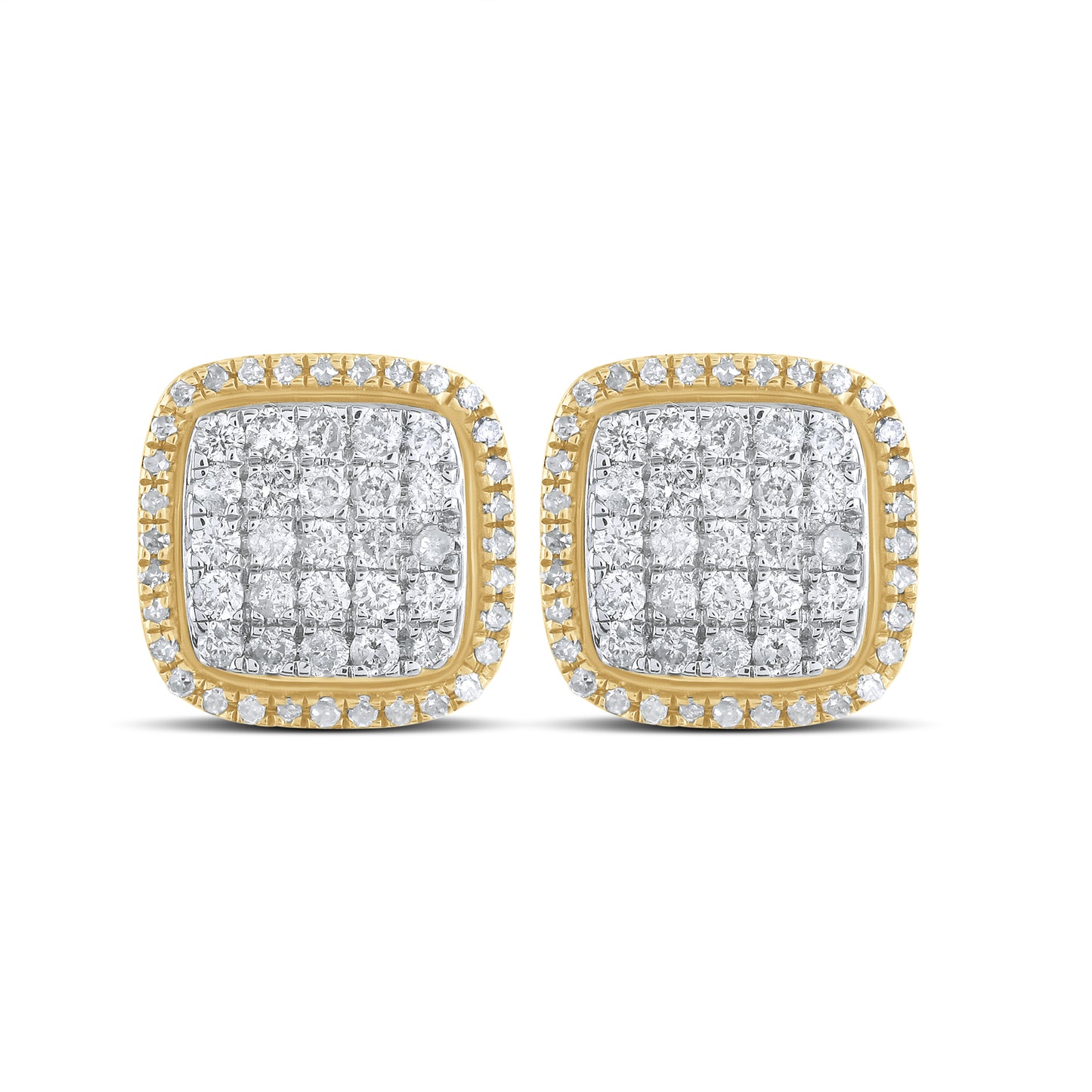 10kt Yellow Gold 0.78 CTW Natural Diamond Earrings