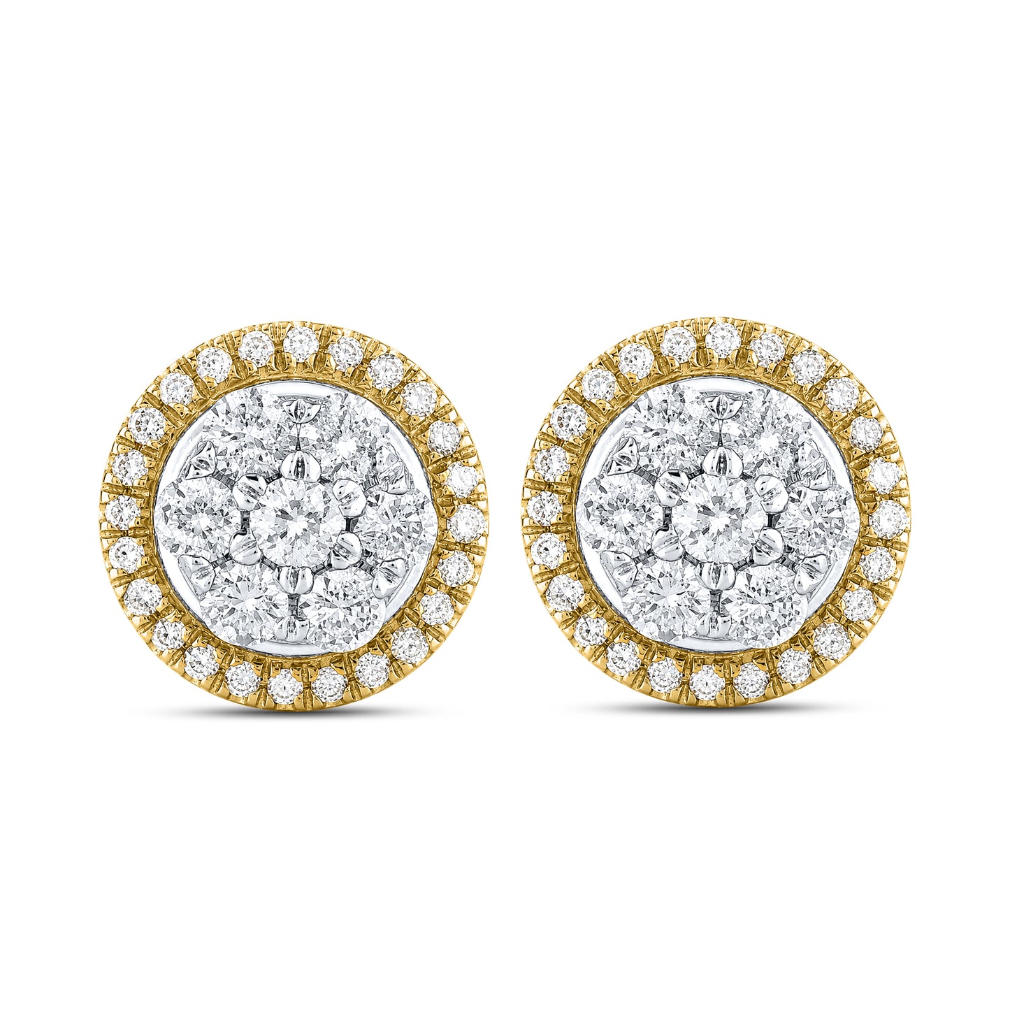 10kt Yellow Gold 0.69 CTW Natural Diamond Earrings