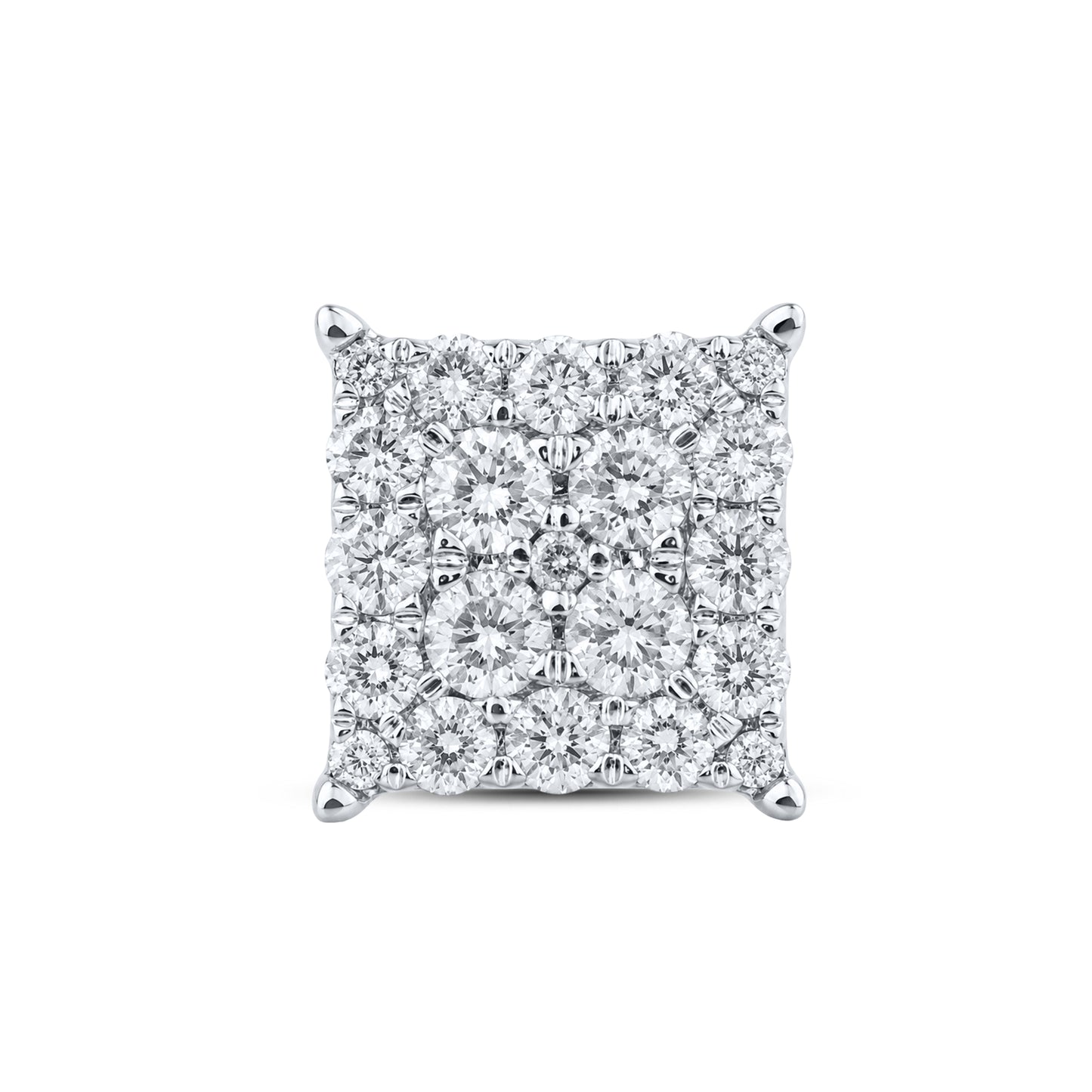 10kt White Gold 0.91 CTW Natural Diamond Earrings