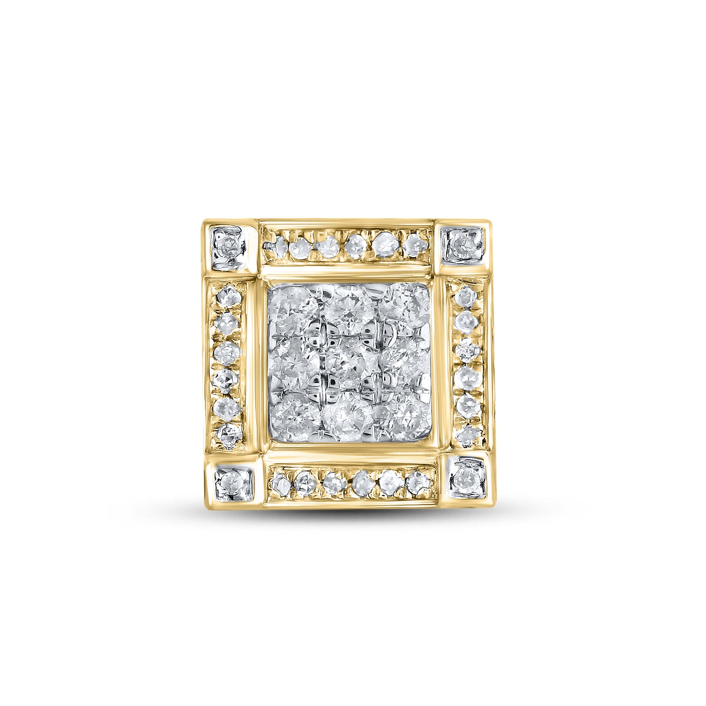 10kt Yellow Gold  0.46 CTW Natural Diamond Earrings